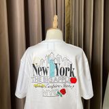  1081 - HÀNG CHÍNH HÃNG - ÁO THUN NEW ERA -  NEW YORK LOGOS WHITE SHORT SLEEVES - TRẮNG - CODE: 13470978 