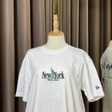  1081 - HÀNG CHÍNH HÃNG - ÁO THUN NEW ERA -  NEW YORK LOGOS WHITE SHORT SLEEVES - TRẮNG - CODE: 13470978 