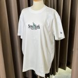  1081 - HÀNG CHÍNH HÃNG - ÁO THUN NEW ERA -  NEW YORK LOGOS WHITE SHORT SLEEVES - TRẮNG - CODE: 13470978 