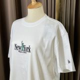  1081 - HÀNG CHÍNH HÃNG - ÁO THUN NEW ERA -  NEW YORK LOGOS WHITE SHORT SLEEVES - TRẮNG - CODE: 13470978 