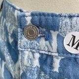  1123 - HÀNG CHÍNH HÃNG - QUẦN SHORTS JEANS MLB NEW YORK MONOGRAM - XANH NHẠT - CODE: 3LDPM0433 