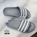  1169 - HÀNG CHÍNH HÃNG - DÉP ADILETTE AQUA SLIDE - XÁM SỌC TRẮNG - CODE: F35538 