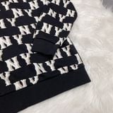  1181 - HÀNG CHÍNH HÃNG - ÁO SWEATER MLB MONOGRAM LOGO OVERFIT NEW YORK YANKEES - ĐEN - CODE: 3AMTM0231 