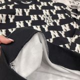  1181 - HÀNG CHÍNH HÃNG - ÁO SWEATER MLB MONOGRAM LOGO OVERFIT NEW YORK YANKEES - ĐEN - CODE: 3AMTM0231 