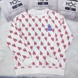  1179 - HÀNG CHÍNH HÃNG - ÁO SWEATER MLB MONOGRAM LOGO OVERFIT LA DODGERS - TRẮNG KEM - CODE: 3AMTM0231 