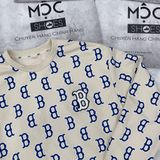 1180 - HÀNG CHÍNH HÃNG - ÁO SWEATER MLB MONOGRAM LOGO OVERFIT BOSTON RED SOX - BE - CODE: 3AMTM0231 