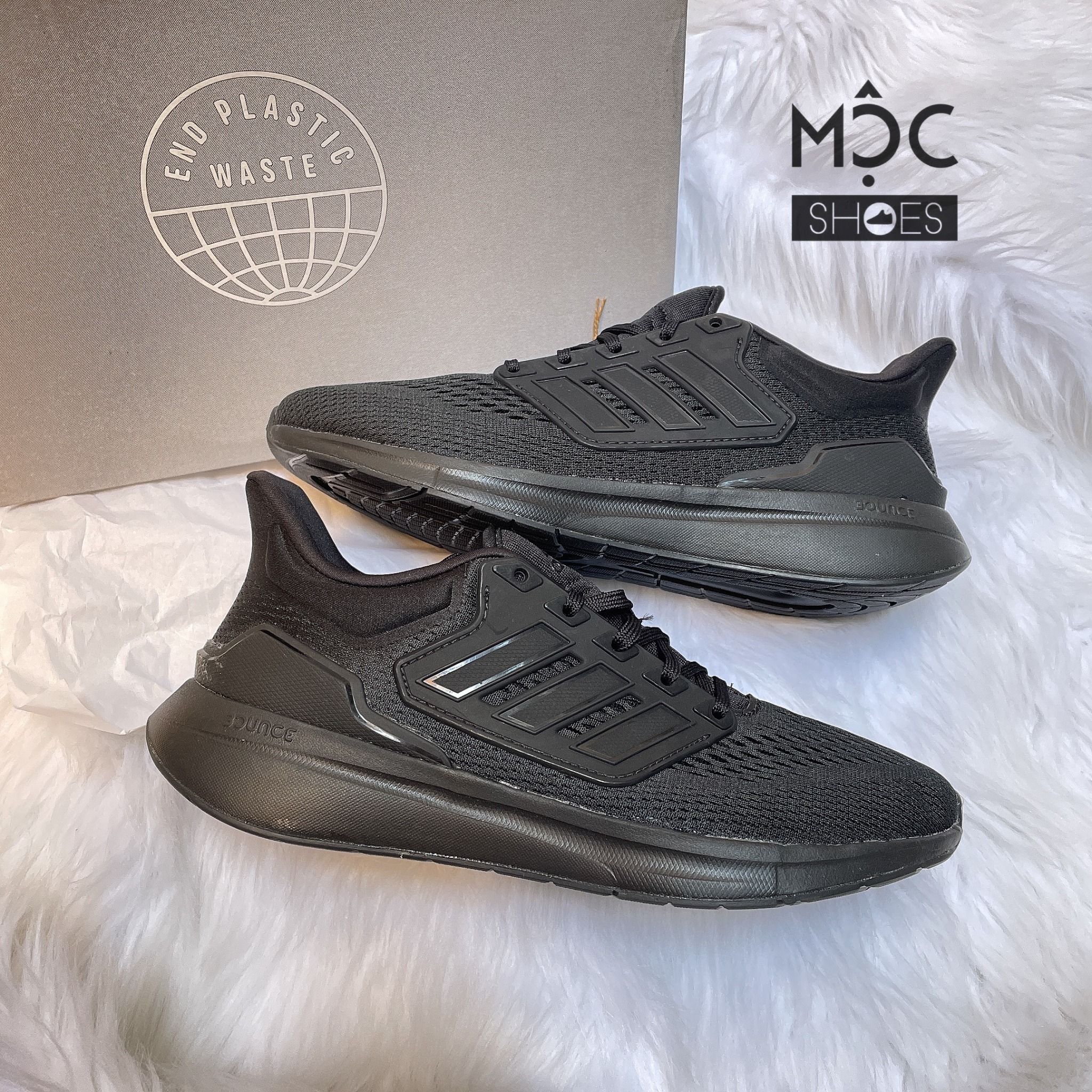  1190 - HÀNG CHÍNH HÃNG - GIÀY THỂ THAO ADIDAS RUNNING EQ21 MÀU ĐEN - *ALL BLACK* - CODE: H00521 