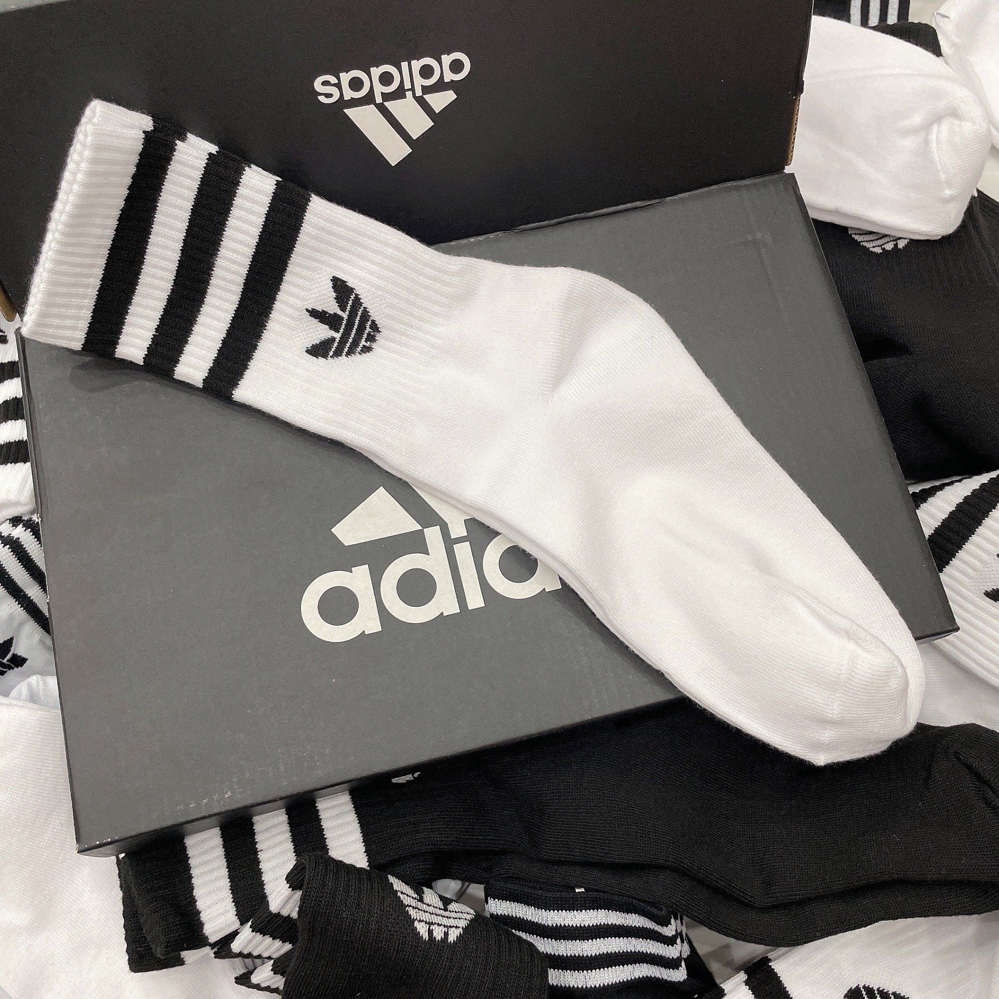  1211 - HÀNG CHÍNH HÃNG - VỚ ADIDAS ORIGINALS X ANDRÉ SARAIVA *Cổ Cao* [TRẮNG LOGO CỎ 3 LÁ] 
