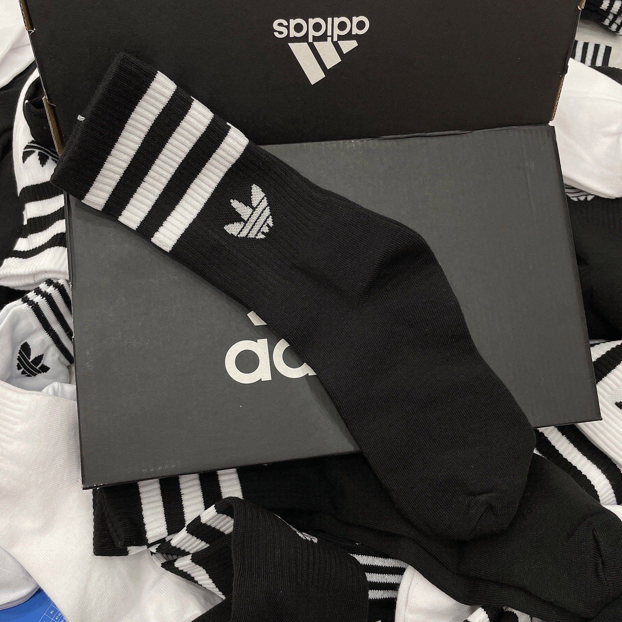  1211 - HÀNG CHÍNH HÃNG - VỚ ADIDAS ORIGINALS X ANDRÉ SARAIVA *Cổ Cao* [TRẮNG LOGO CỎ 3 LÁ] 
