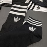  1209 - HÀNG CHÍNH HÃNG - VỚ ADIDAS ORIGINALS X ANDRÉ SARAIVA *Cổ lửng* [ĐEN LOGO CỎ 3 LÁ] 