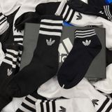  1209 - HÀNG CHÍNH HÃNG - VỚ ADIDAS ORIGINALS X ANDRÉ SARAIVA *Cổ lửng* [ĐEN LOGO CỎ 3 LÁ] 
