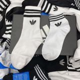  1210 - HÀNG CHÍNH HÃNG - VỚ ADIDAS ORIGINALS X ANDRÉ SARAIVA *Cổ lửng* [TRẮNG LOGO CỎ 3 LÁ] 