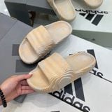  1216 - HÀNG CHÍNH HÃNG - DÉP ADIDAS 22 - BẬC THANG * MÀU VÀNG LOANG * 