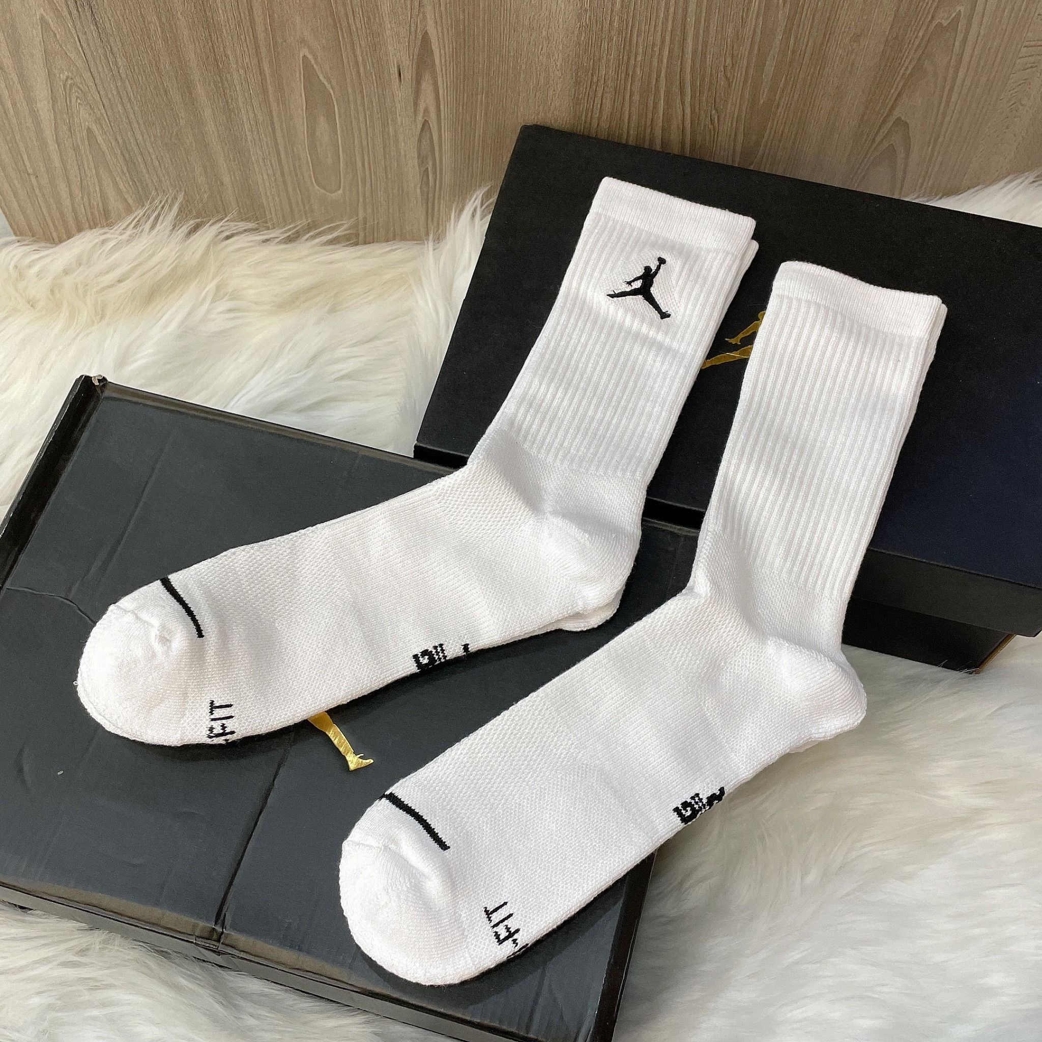  1225 - HÀNG CHÍNH HÃNG - VỚ NIKE JORDAN EVERYDAY MAX UNISEX CREW *Cổ Cao*  [TRẮNG] 