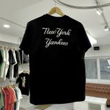  1229 - HÀNG CHÍNH HÃNG - ÁO THUN NEW ERA - NY YANKEES THÊU - ĐEN - CODE : 13334740 