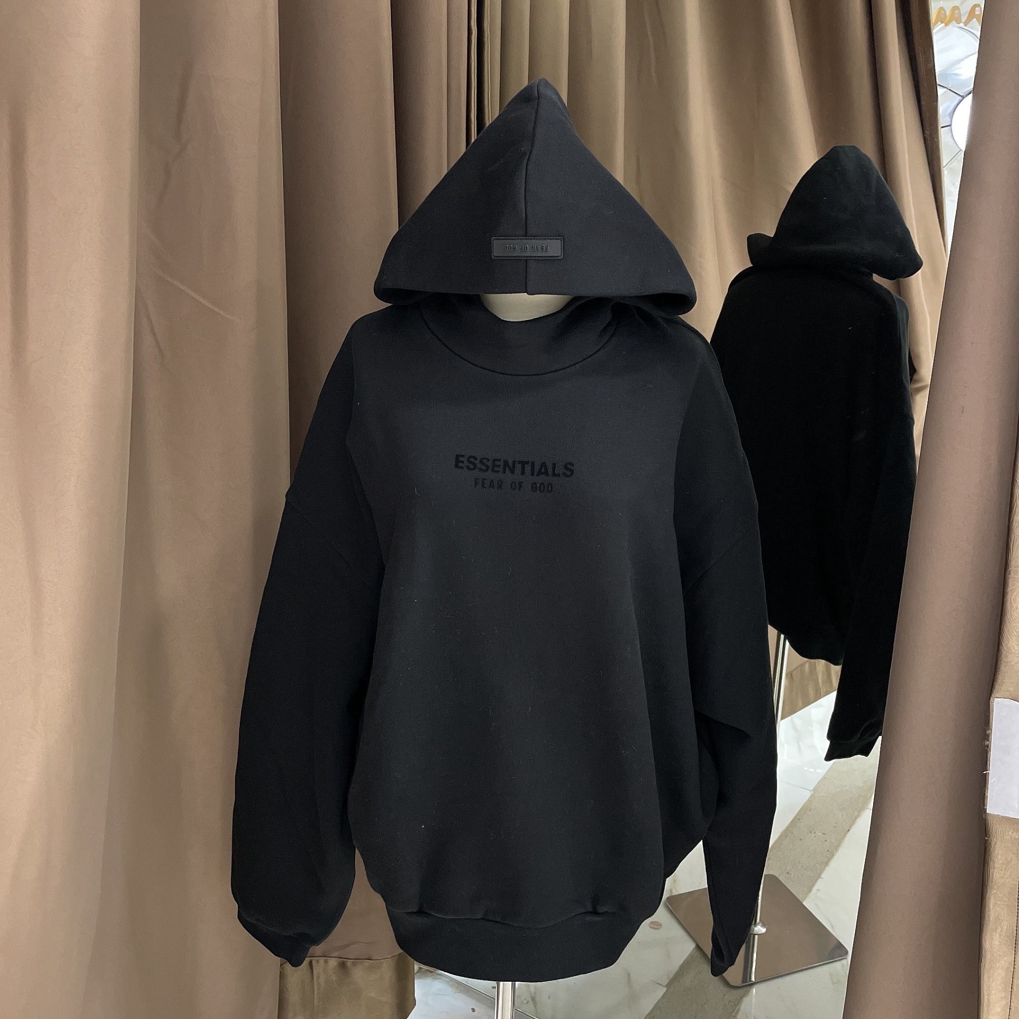  1252 - HÀNG CHÍNH HÃNG -  ÁO HOODIE ESSENTIAL *SS23* - BLACK 