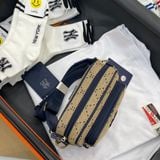  1246- HÀNG CHÍNH HÃNG - TÚI ĐEO CHÉO ĐỰNG THẺ MLB DIAMOND MONOGRAM JQD NEW YORK YANKEES - NÂU - CODE : 7ACRMD73N - 50BG 