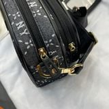  1247- HÀNG CHÍNH HÃNG - TÚI ĐEO CHÉO ĐỰNG THẺ MLB DIAMOND MONOGRAM JQD NEW YORK YANKEES - XÁM ĐEN - CODE : 7ACRMD73N - 50BKS 