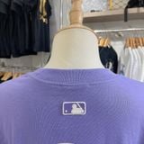  1303 - HÀNG CHÍNH HÃNG - ÁO THUN MLB - BASIC MEGA LOGO B - TÍM - CODE: 3ATSB0433-43LDD 