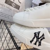  1305 - HÀNG CHÍNH HÃNG - GIÀY MLB CHUNKY CLASSIC DIA MONO HEEL NEW YORK YANKEES - TRẮNG - CODE: 3ASXAM82N-50BKS 