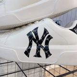  1305 - HÀNG CHÍNH HÃNG - GIÀY MLB CHUNKY CLASSIC DIA MONO HEEL NEW YORK YANKEES - TRẮNG - CODE: 3ASXAM82N-50BKS 