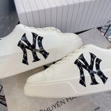  1305 - HÀNG CHÍNH HÃNG - GIÀY MLB CHUNKY CLASSIC DIA MONO HEEL NEW YORK YANKEES - TRẮNG - CODE: 3ASXAM82N-50BKS 