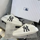  1305 - HÀNG CHÍNH HÃNG - GIÀY MLB CHUNKY CLASSIC DIA MONO HEEL NEW YORK YANKEES - TRẮNG - CODE: 3ASXAM82N-50BKS 