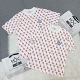  1309 - HÀNG CHÍNH HÃNG - ÁO THUN MLB - CLASSIC MONOGRAM FRONT PATTERN - TRẮNG KEM - CODE: 3ATSM1133-07CRS 
