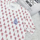  1309 - HÀNG CHÍNH HÃNG - ÁO THUN MLB - CLASSIC MONOGRAM FRONT PATTERN - TRẮNG KEM - CODE: 3ATSM1133-07CRS 