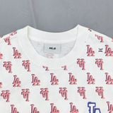  1309 - HÀNG CHÍNH HÃNG - ÁO THUN MLB - CLASSIC MONOGRAM FRONT PATTERN - TRẮNG KEM - CODE: 3ATSM1133-07CRS 