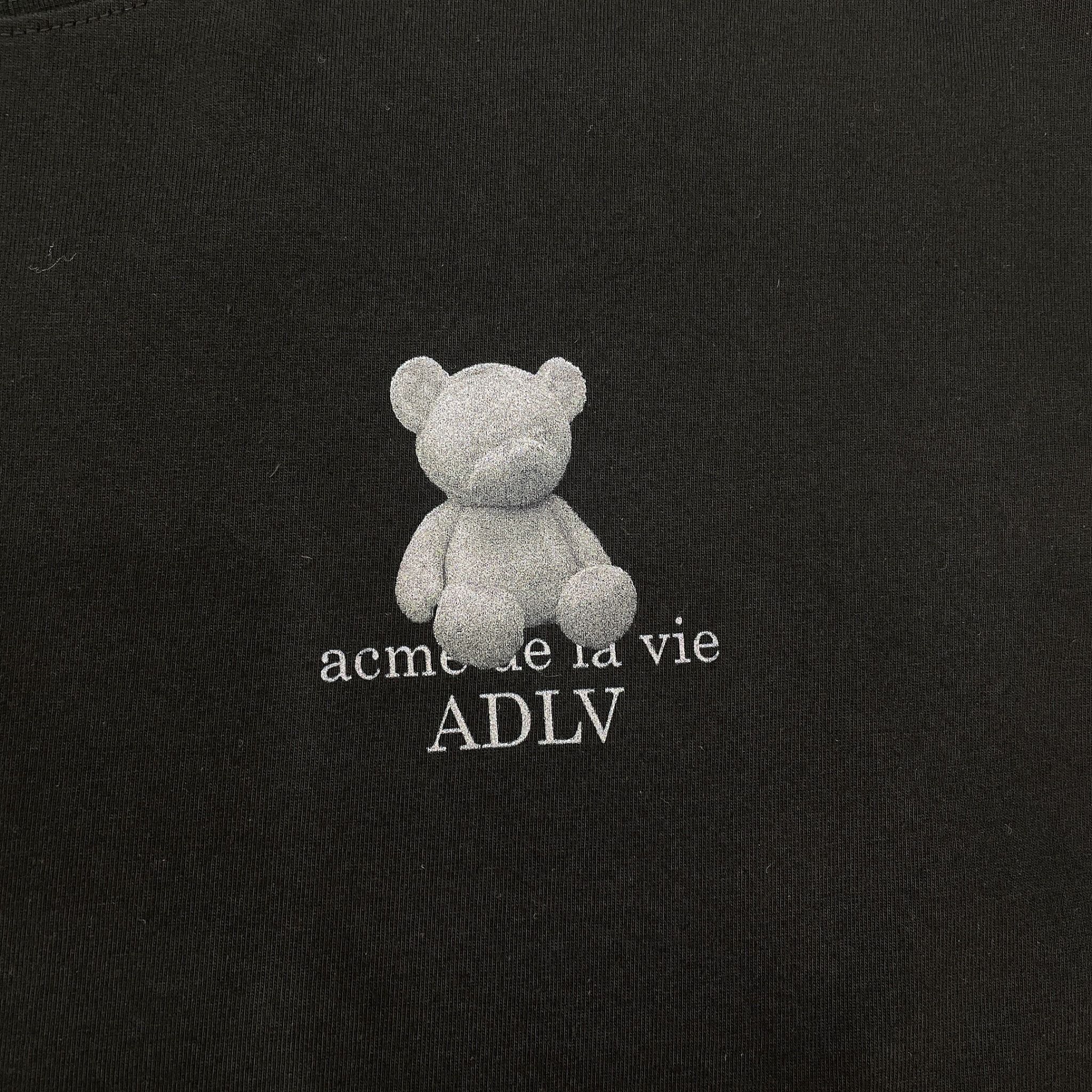  1307 - HÀNG CHÍNH HÃNG - ÁO PHÔNG ACMÉ DE LA VIE ADLV T-SHIRT TEDDY SHORT SLEEVE - ĐEN 
