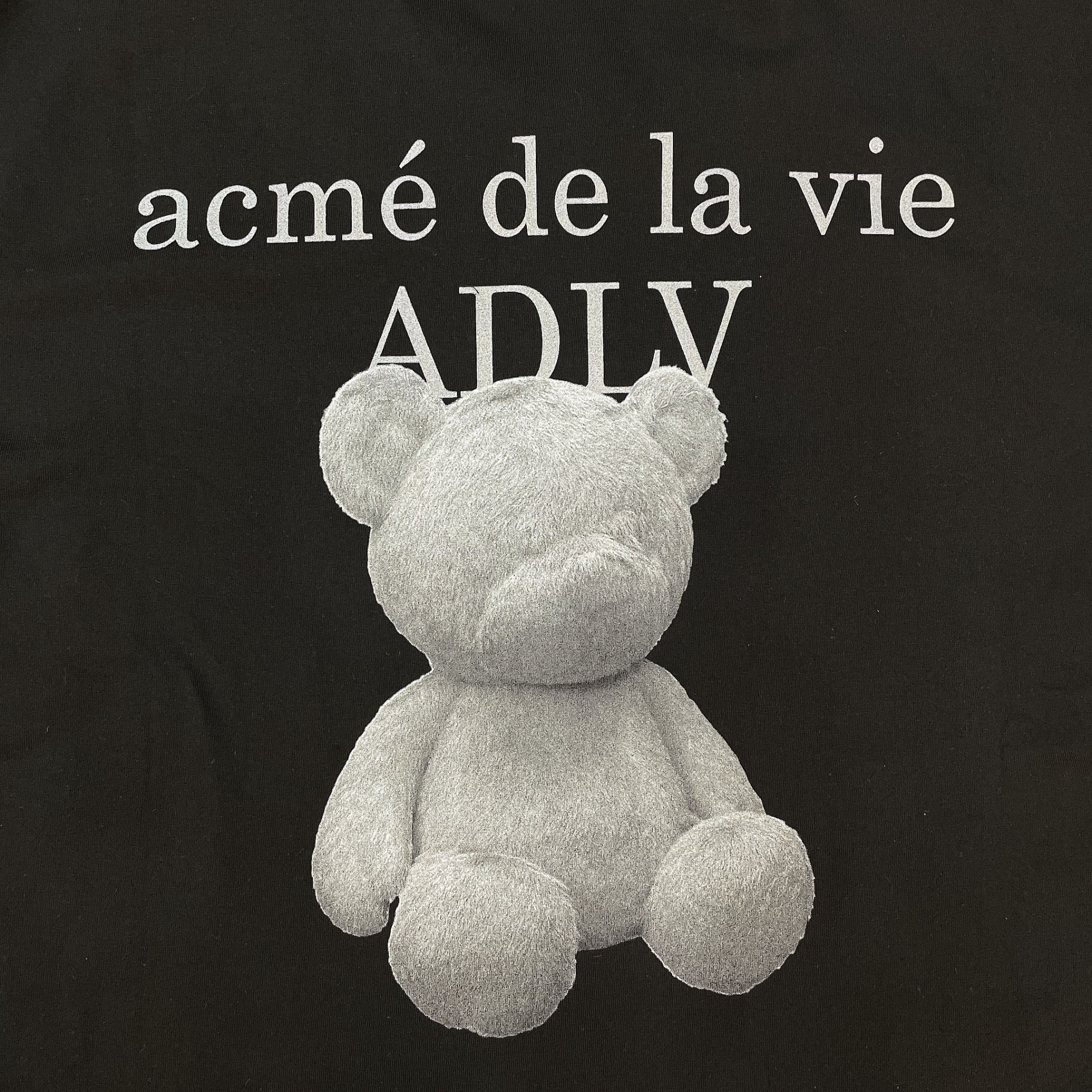  1307 - HÀNG CHÍNH HÃNG - ÁO PHÔNG ACMÉ DE LA VIE ADLV T-SHIRT TEDDY SHORT SLEEVE - ĐEN 