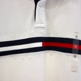  1141 - HÀNG CHÍNH HÃNG - ÁO Tommy - POLO - REGULAR FIT TOMMY BAR STRIPE  - TRẮNG 