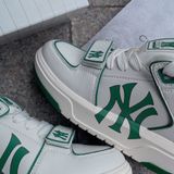  1333 - HÀNG CHÍNH HÃNG - GIÀY MLB CHUNKY LINER MID MONOGRAM MÀU XANH GREEN NY - *WHITE/GREEN* - CODE: 3ASXLMB3N 