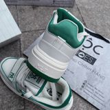  1333 - HÀNG CHÍNH HÃNG - GIÀY MLB CHUNKY LINER MID MONOGRAM MÀU XANH GREEN NY - *WHITE/GREEN* - CODE: 3ASXLMB3N 