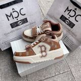 1332 - HÀNG CHÍNH HÃNG - GIÀY MLB CHUNKY LINER MID MONOGRAM MÀU NÂU B BOSTON - *BROWN/WHITE* - CODE: 3ASXCLP3N 