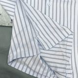  1343 - HÀNG CHÍNH HÃNG - ÁO SƠ MI MLB - STRIPE SHORT SLEEVE SHIRT NEW YORK YANKEES - XANH SỌC - CODE: 31WSU4131-50S 