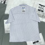  1343 - HÀNG CHÍNH HÃNG - ÁO SƠ MI MLB - STRIPE SHORT SLEEVE SHIRT NEW YORK YANKEES - XANH SỌC - CODE: 31WSU4131-50S 