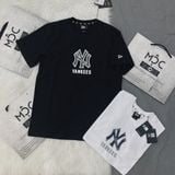  1346 - HÀNG CHÍNH HÃNG - ÁO THUN NEW ERA - ÁO NY YANKEES LOGO CHÌM - ĐEN - CODE: 13520207 