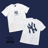  1345 - HÀNG CHÍNH HÃNG - ÁO THUN NEW ERA - ÁO NY YANKEES LOGO CHÌM - TRĂNG - CODE: 13520207 