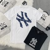  1345 - HÀNG CHÍNH HÃNG - ÁO THUN NEW ERA - ÁO NY YANKEES LOGO CHÌM - TRĂNG - CODE: 13520207 