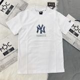  1345 - HÀNG CHÍNH HÃNG - ÁO THUN NEW ERA - ÁO NY YANKEES LOGO CHÌM - TRĂNG - CODE: 13520207 
