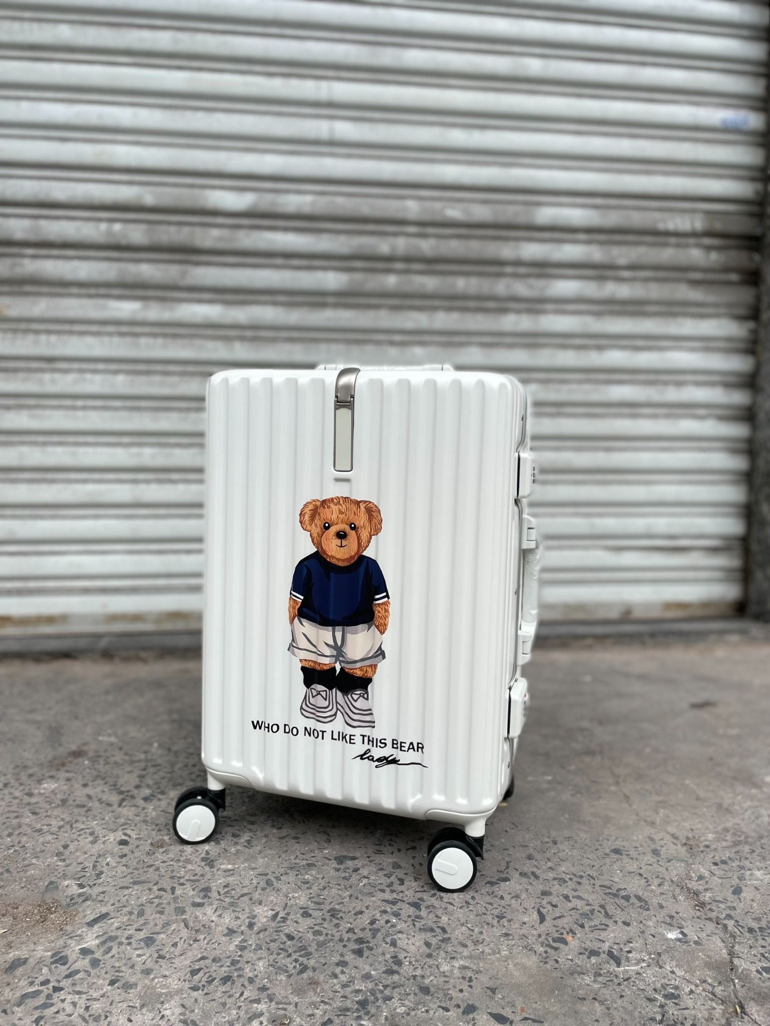  1351 - HÀNG CHÍNH HÃNG - VALI TTWN BEAR - NHỎ - MÀU TRẮNG - CODE: TN7001-WHITE 