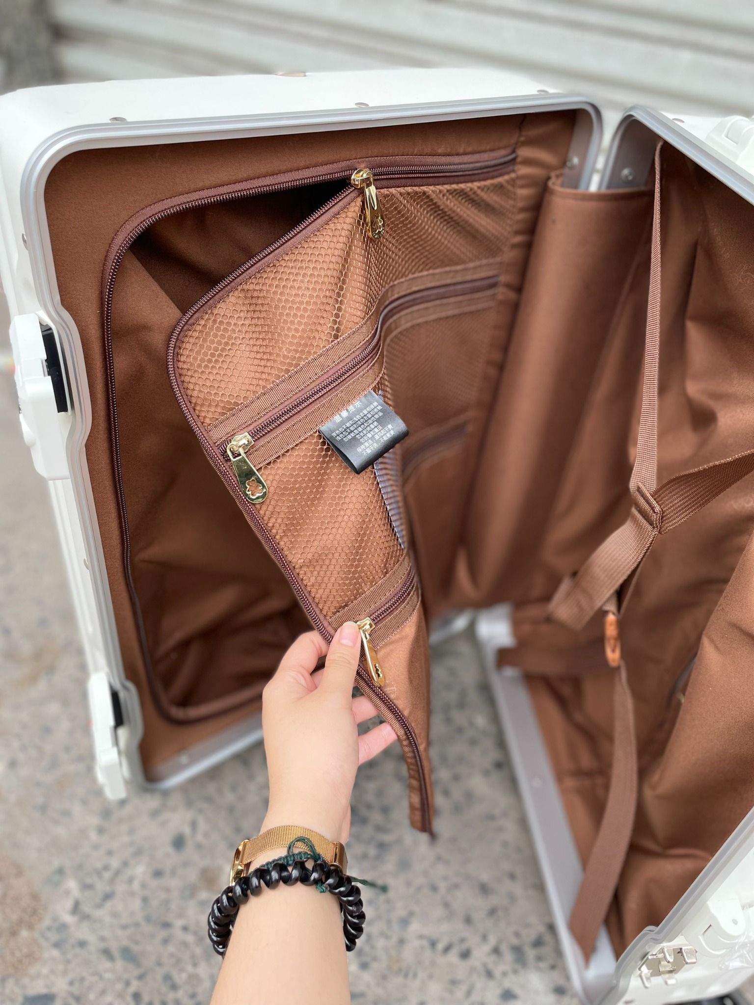  1351 - HÀNG CHÍNH HÃNG - VALI TTWN BEAR - NHỎ - MÀU TRẮNG - CODE: TN7001-WHITE 