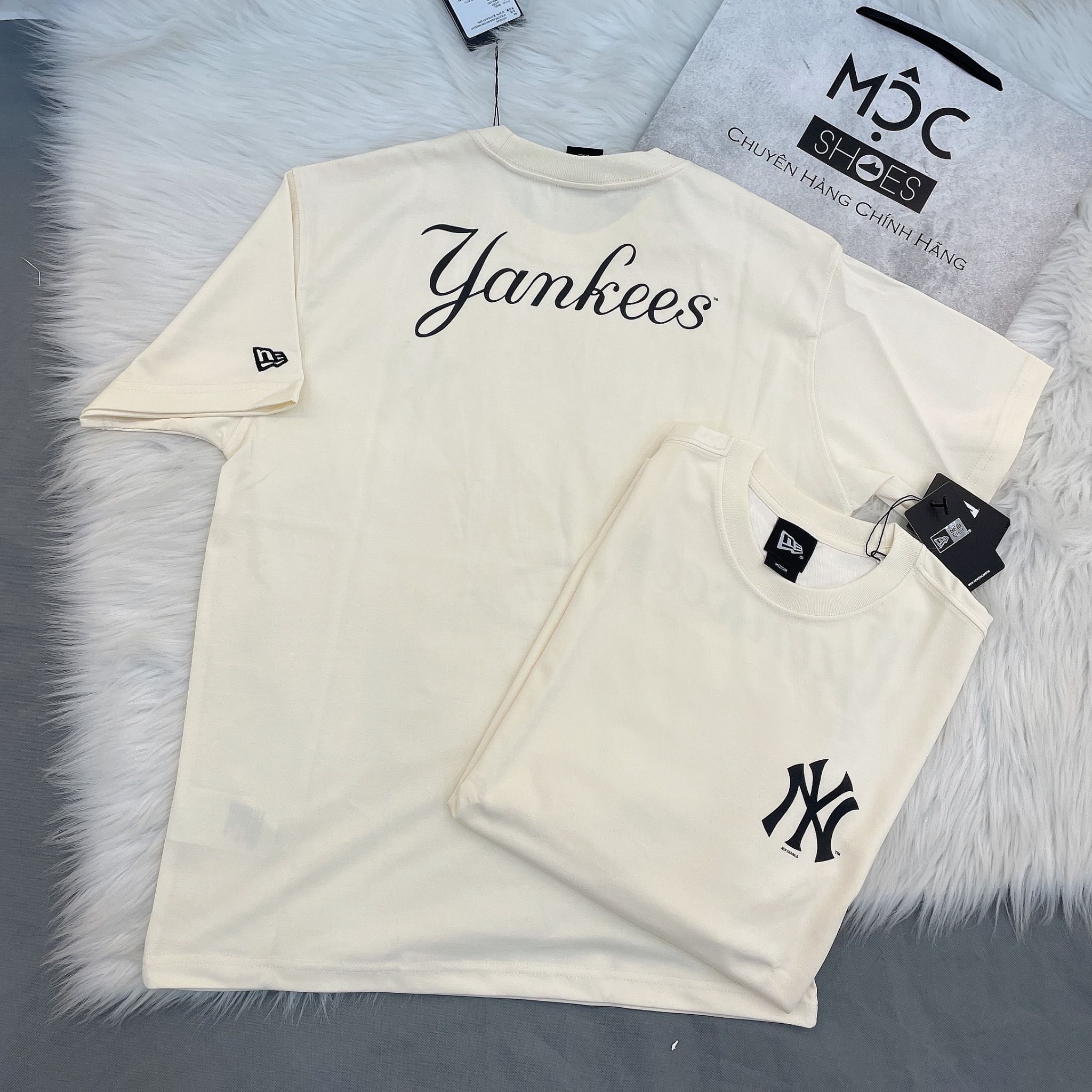  1368 - HÀNG CHÍNH HÃNG - ÁO THUN NEW ERA - ÁO NY YANKEES - KEM - CODE:  13702548 