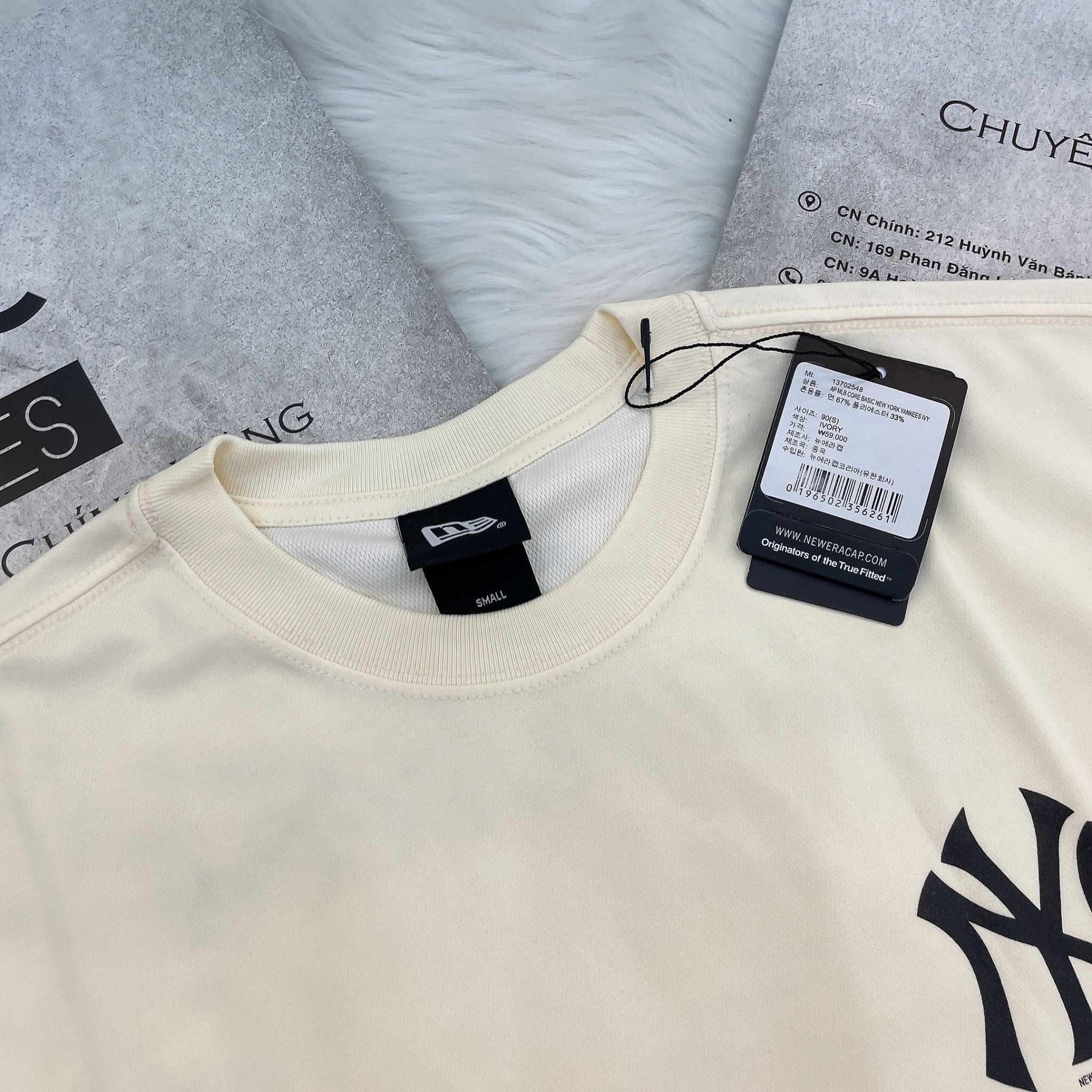  1368 - HÀNG CHÍNH HÃNG - ÁO THUN NEW ERA - ÁO NY YANKEES - KEM - CODE:  13702548 