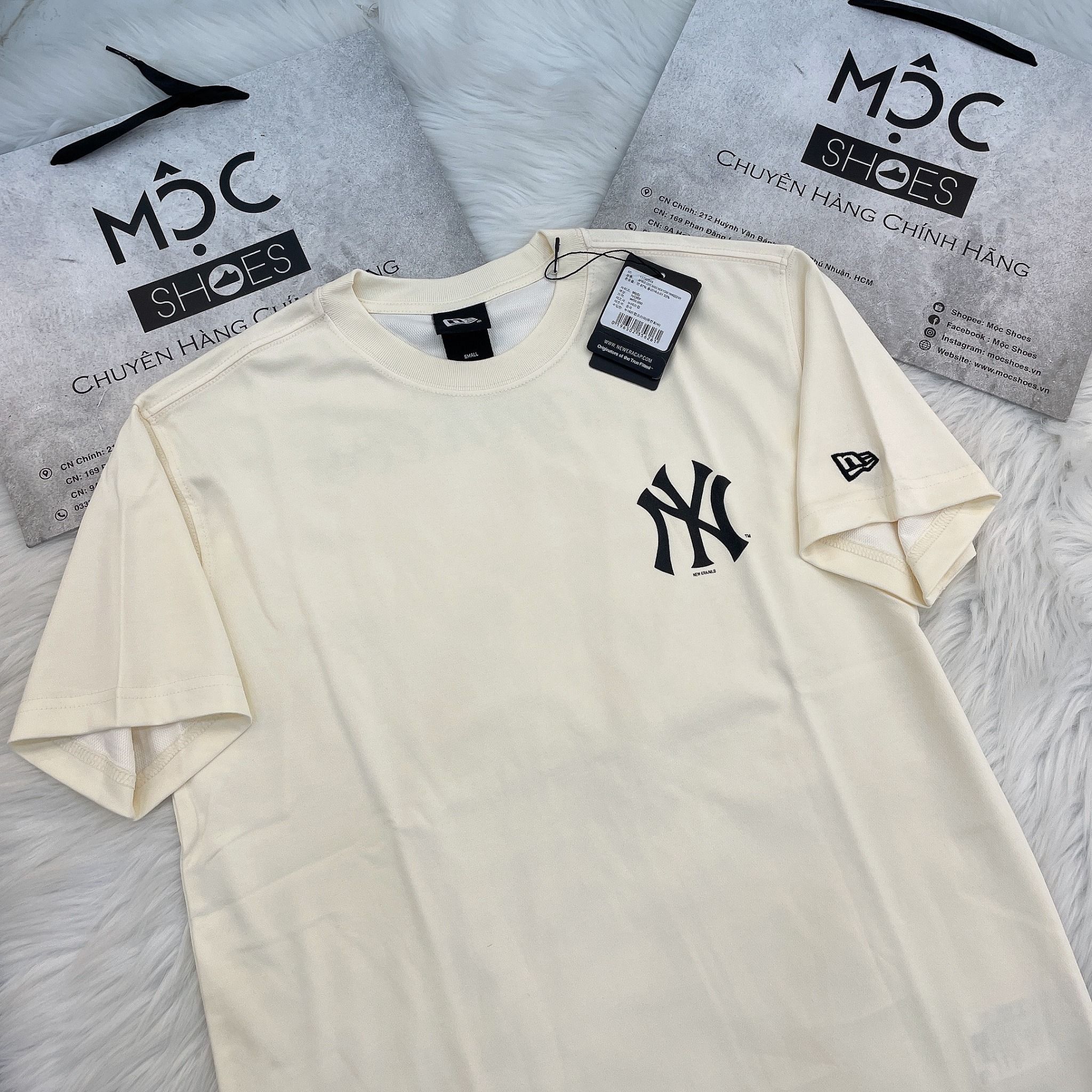  1368 - HÀNG CHÍNH HÃNG - ÁO THUN NEW ERA - ÁO NY YANKEES - KEM - CODE:  13702548 