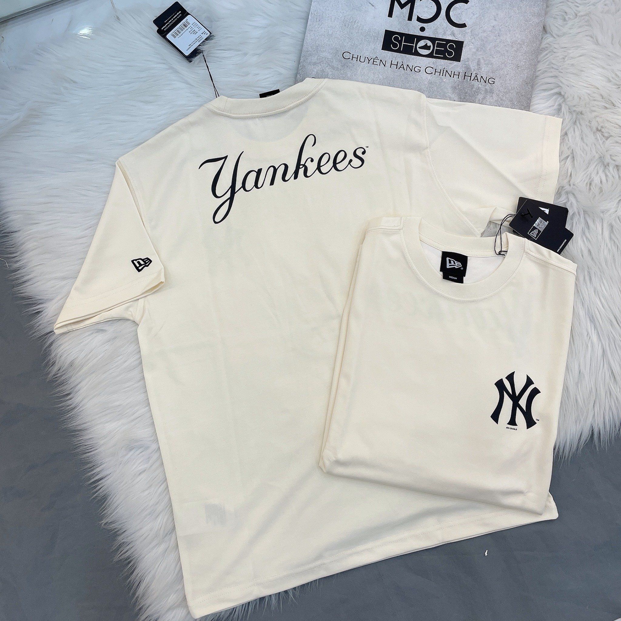  1368 - HÀNG CHÍNH HÃNG - ÁO THUN NEW ERA - ÁO NY YANKEES - KEM - CODE:  13702548 