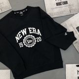  1379 - HÀNG CHÍNH HÃNG - ÁO SWEATER NEW ERA  *LOGO NE* (1920) - BLACK (ĐEN) - CODE: 13546431 