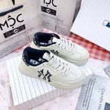  1401 - HÀNG CHÍNH HÃNG - GIÀY MLB CHUNKY RUNNER CLASSIC MONOGRAM NEW YORK YANKEES - TRẮNG/ĐEN - CODE: 3ASHRJ13N 